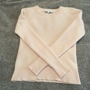 White + Warren Pink Crew Neck Sweater